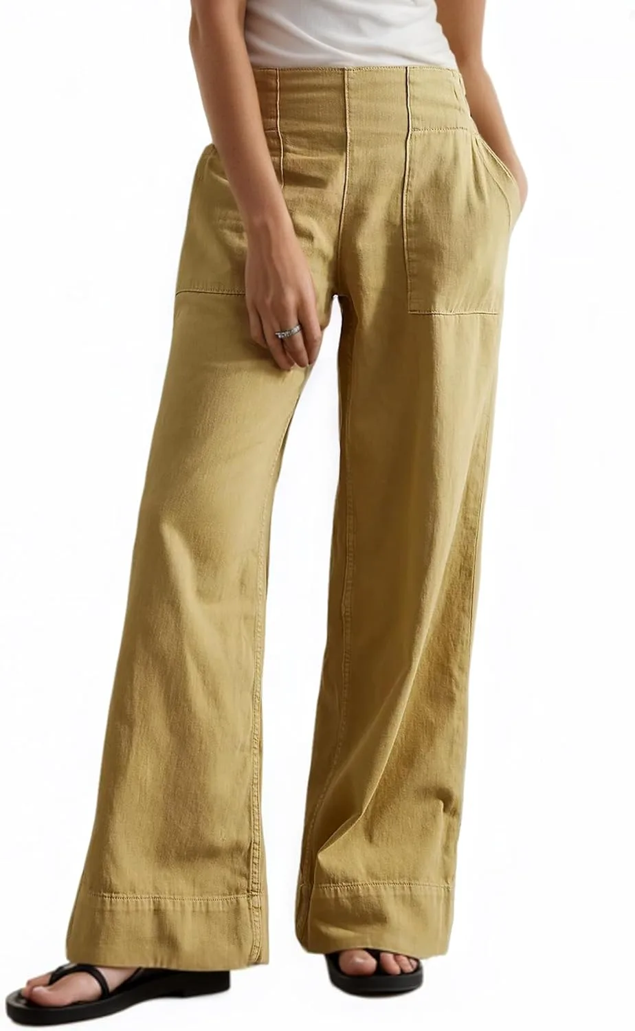 

Женские джинсы Mid Rise Wide Leg Casual Baggy Cropped Barrel 1901 SOCIETY