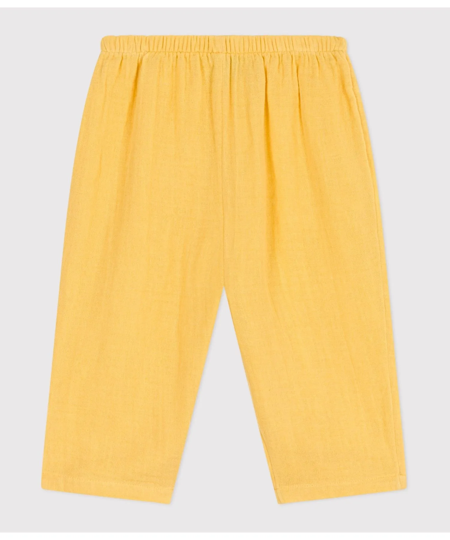 Детские брюки Petit Bateau хлопковые жёлтые — фото 2