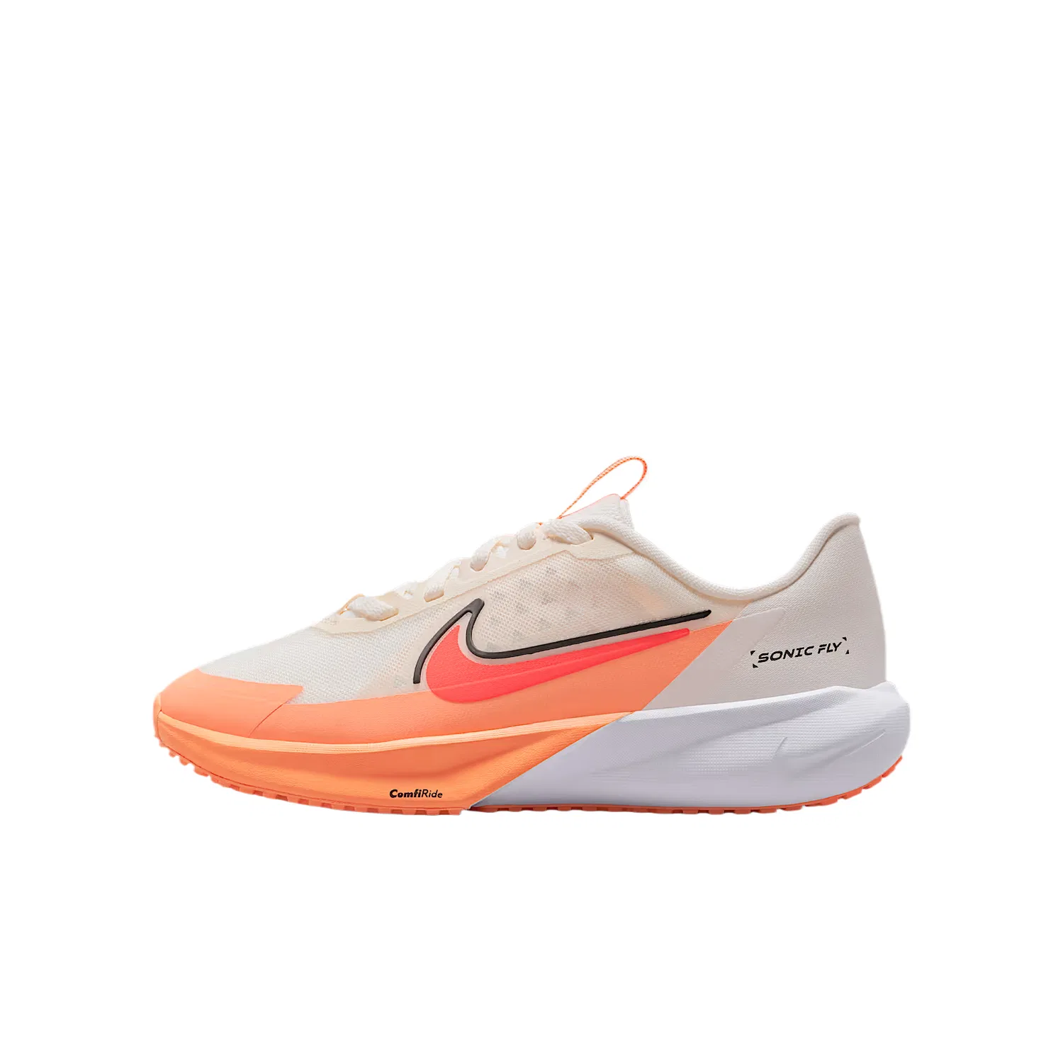 Кроссовки детские SONIC FLY Mesh Breathable Low top Running Shoes Nike, Sail White/Orange Pulse/Anthracite/Fiery Lava