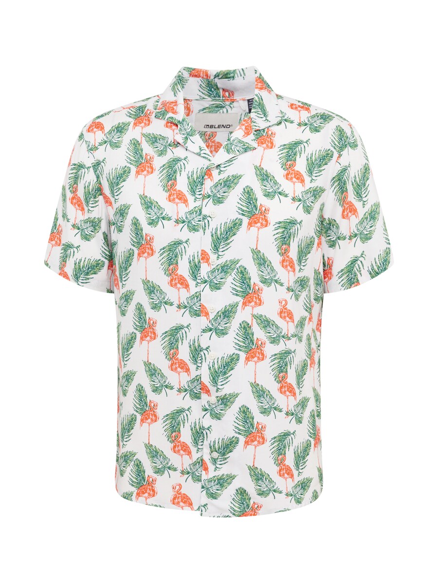 

Рубашка на пуговицах классического кроя BLEND, цвет Green/White