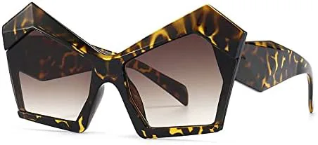 

Большие солнцезащитные очки «кошачий глаз» для женщин, винтажные большие квадратные солнцезащитные очки для мужчин, очки с защитой от УФ-излучения UV400 MTZJH