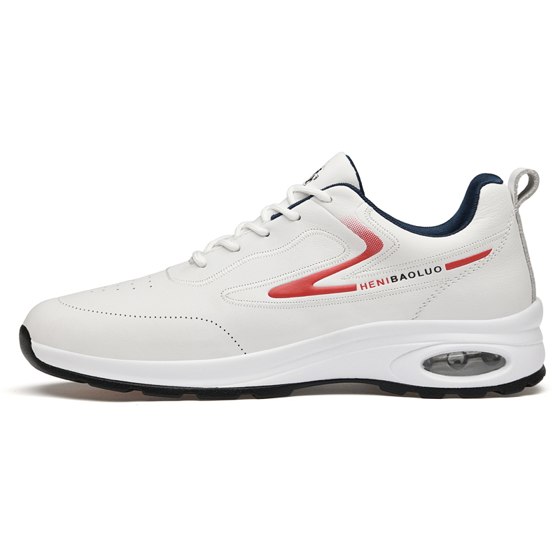 

HENIBAOLUO Мужские повседневные кроссовки Low Top бело-красные, цвет White Red