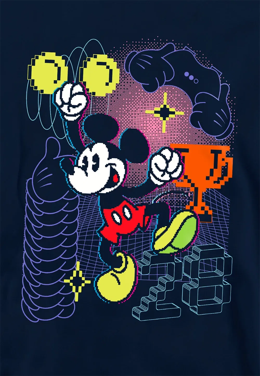 Детская худи Disney Pixel Gamer, темно-синий — фото 2
