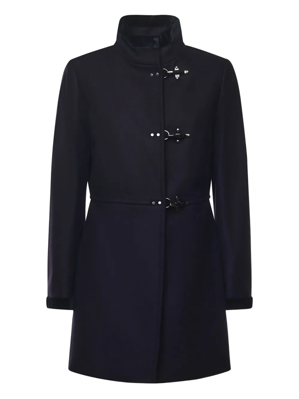 

Однобортное пальто с застежкой-тоггл Fay, синий