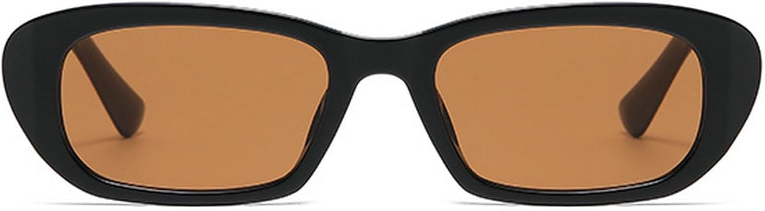 

Сексуальные маленькие прямоугольные солнцезащитные очки 2025 года, модные женские винтажные квадратные солнцезащитные очки, мужские и женские очки UV400 mincl, Black Brown