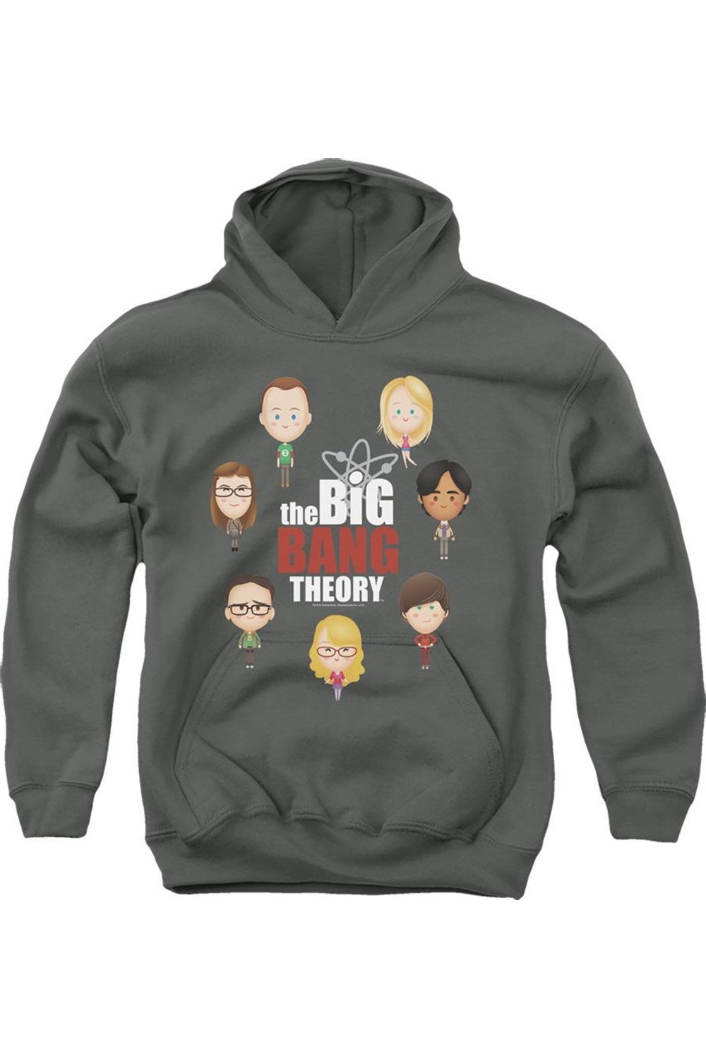 

Молодежная толстовка с капюшоном Big Bang Theory Emojis Gildan, Charcoal