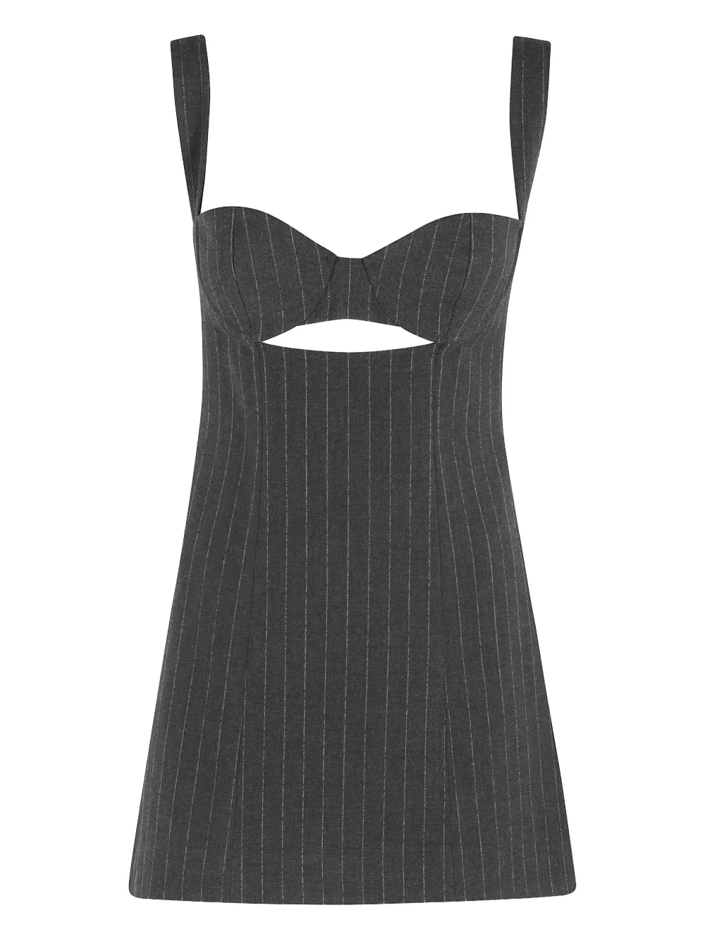 

Мини-платье Ariya в полоску с вырезами Retrofete, серый