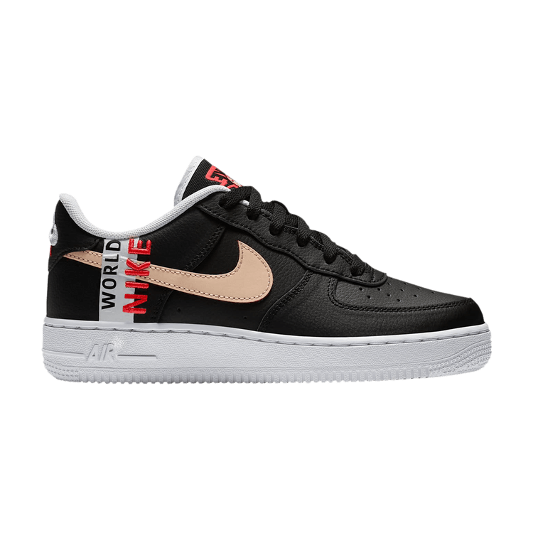 

Кроссовки Nike Air Force 1 LV8 1 GS 'Worldwide Pack - Black Crimson', черный
