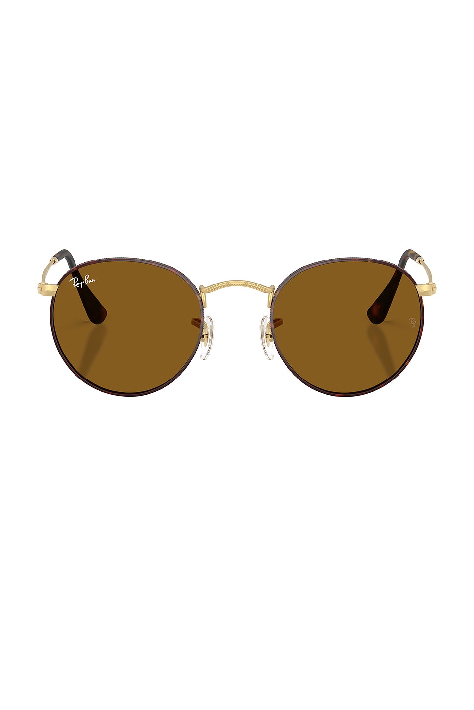 

Круглые металлические солнцезащитные очки Ray-Ban, matte havana