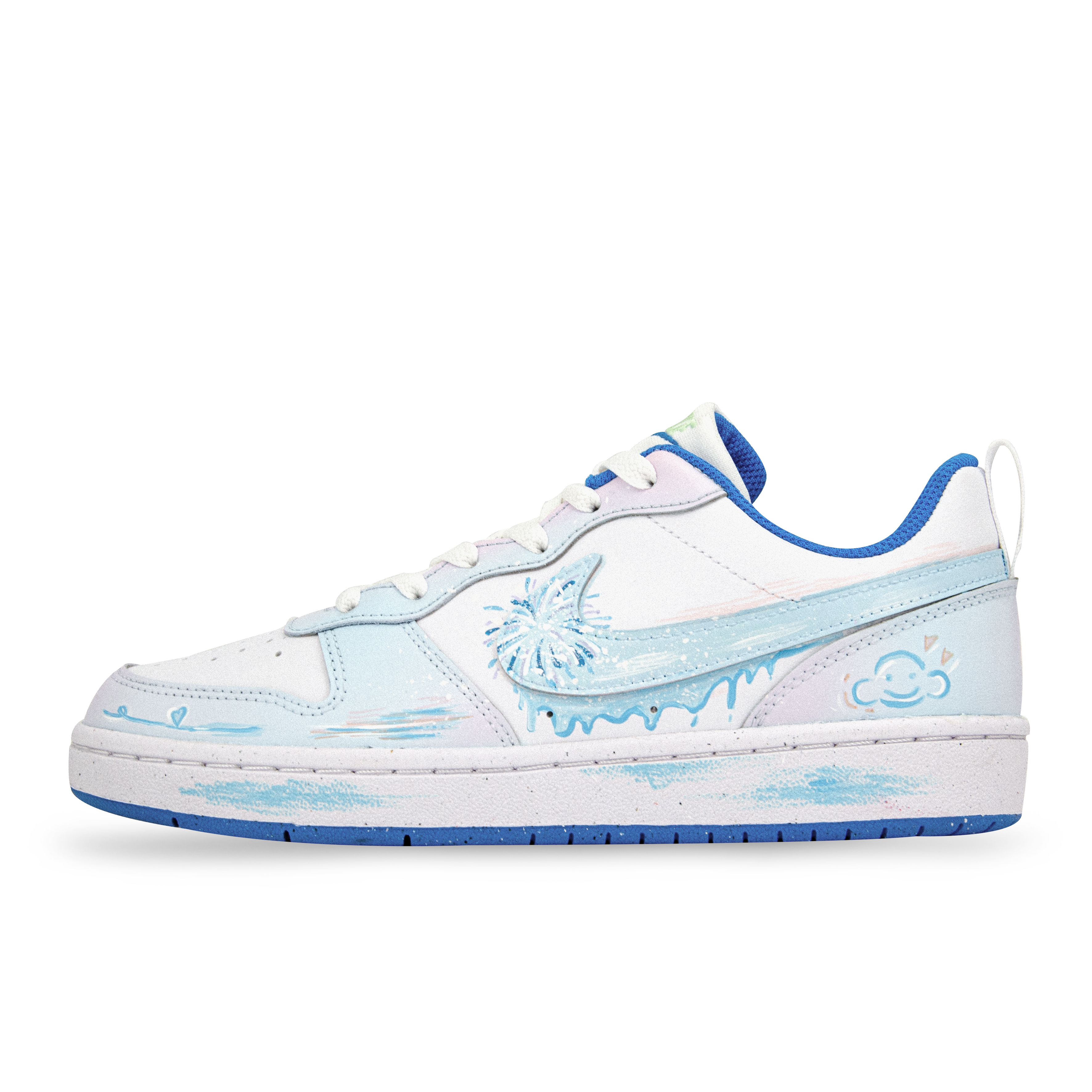 

Детские скейтерские кроссовки Court Borough для младших школьников Nike, Heartbeat Ocean