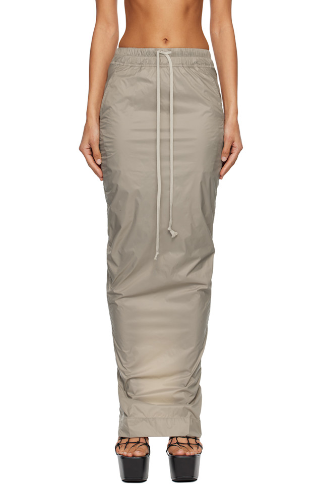 

Rick Owens Drkshdw Юбка-Макси Taupe concordians pull on pillar