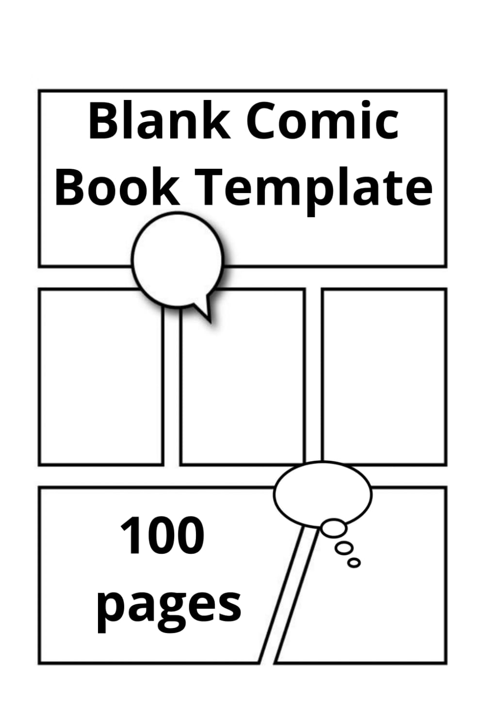 

Adults & Kids Blank Comic book template 100pages