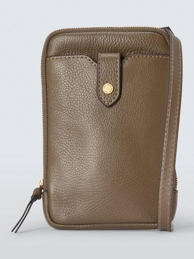 

Кожаная поясная сумка для телефона John Lewis, Safari Green