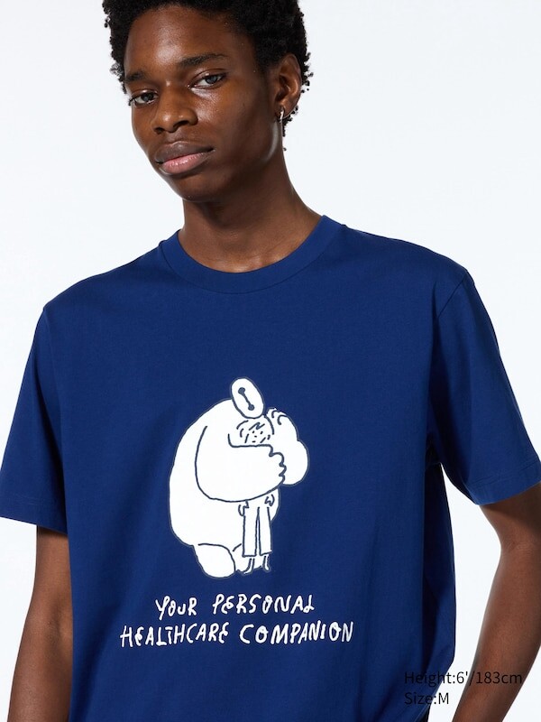 

Футболка с графическим рисунком magic for all от yu nagaba ut Uniqlo, синий