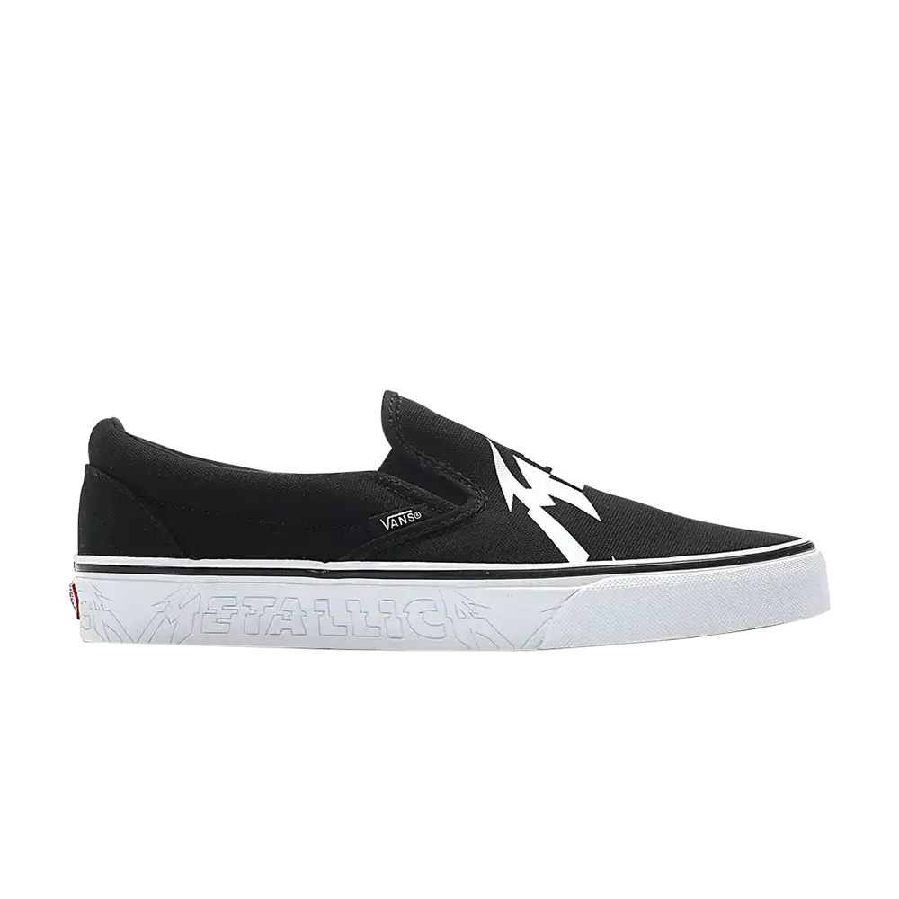 Слипоны Metallica x Classic Vans, черный