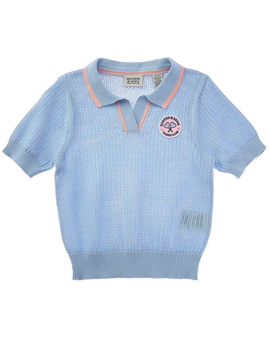 

Свитер-поло Scotch & Soda Tennis Group, синий