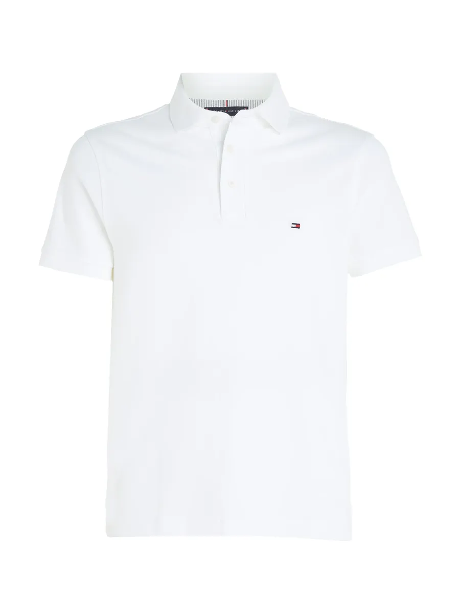 Рубашка-поло Tommy Hilfiger "1985 SLIM POLO", высококачественный хлопковый пике, белый — фото 4