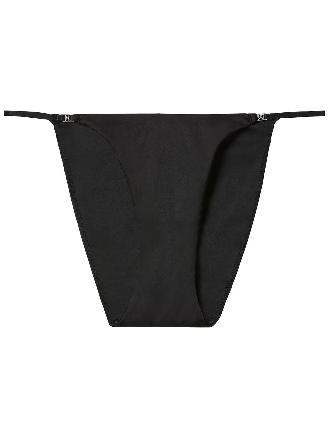 Трусики Calvin Klein Signature Satin черного цвета