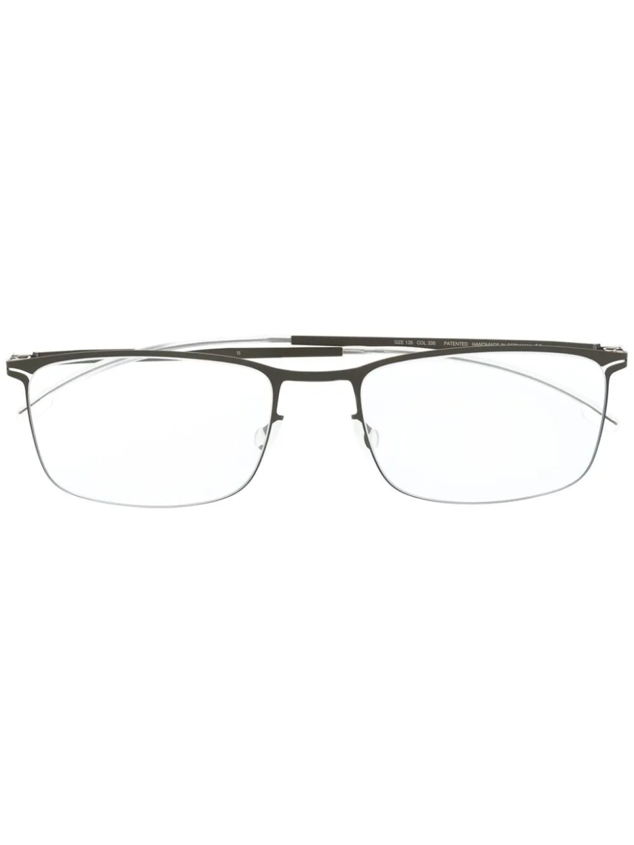 

Очки в квадратной оправе с матовым эффектом Mykita, серебряный