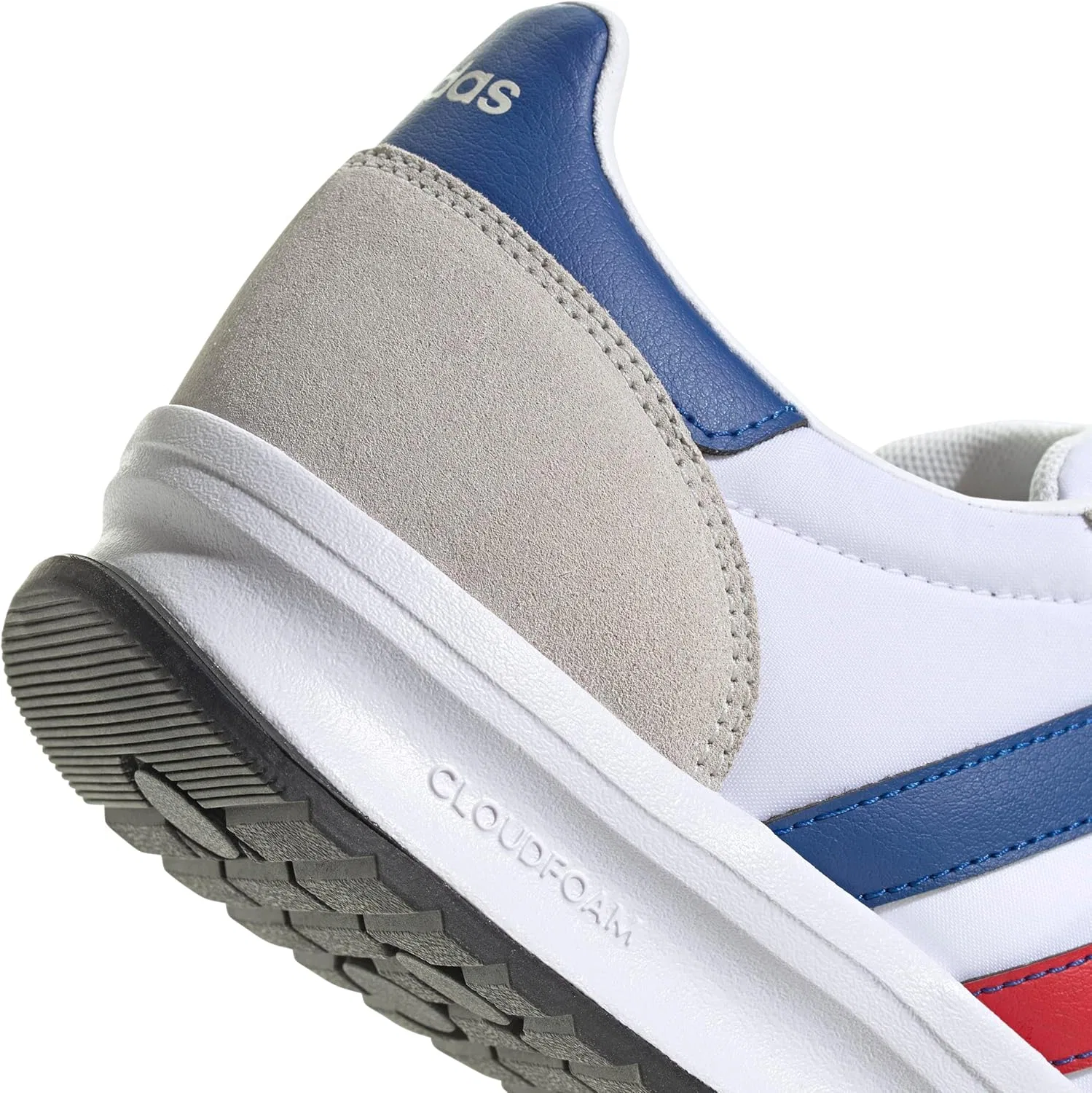 Мужские кроссовки Adidas Run 70s 2.0 JS0117, текстиль, синтетический материал, Cloud White Royal Blue Grey One — фото 4