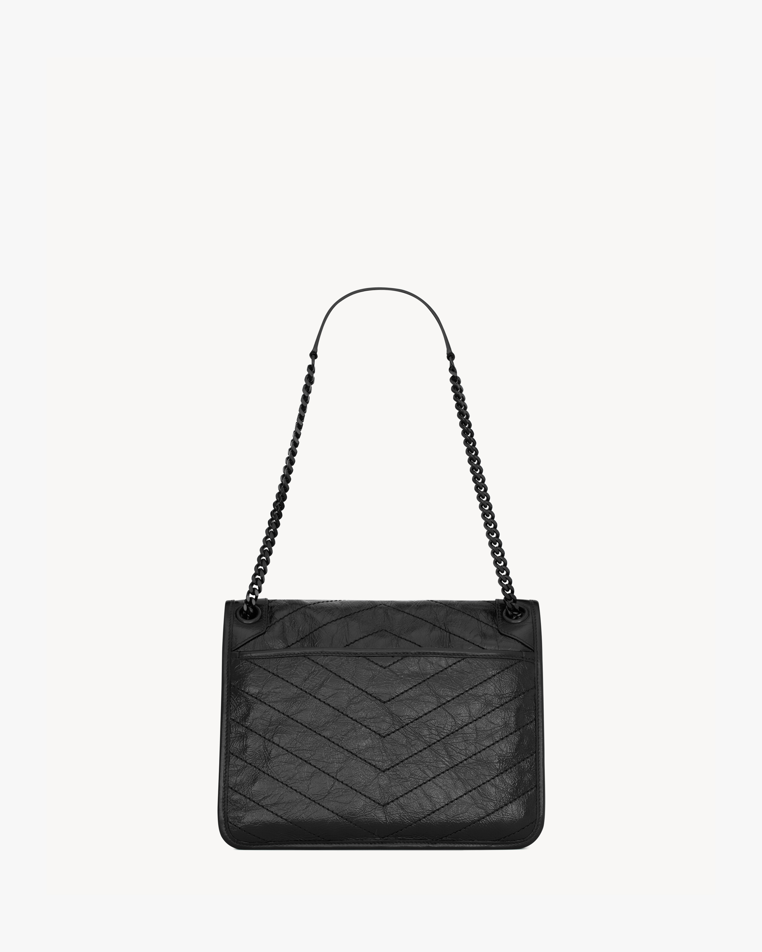 Сумка из винтажной телячьей кожи Saint Laurent, черный — фото 3