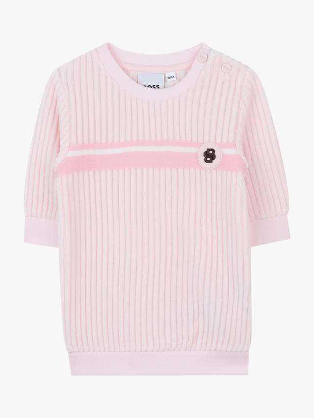 

Детское платье-джемпер с длинными рукавами из хлопковой смеси HUGO BOSS