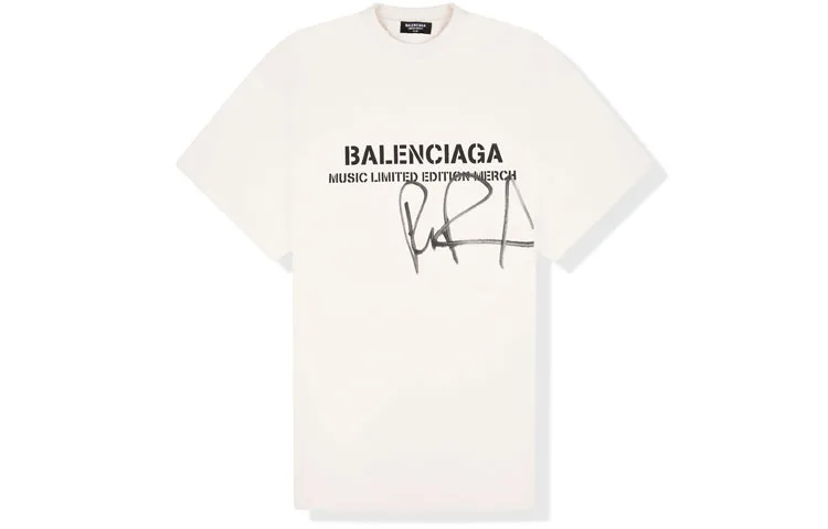 Футболка RuPaul оверсайз Balenciaga, экрю