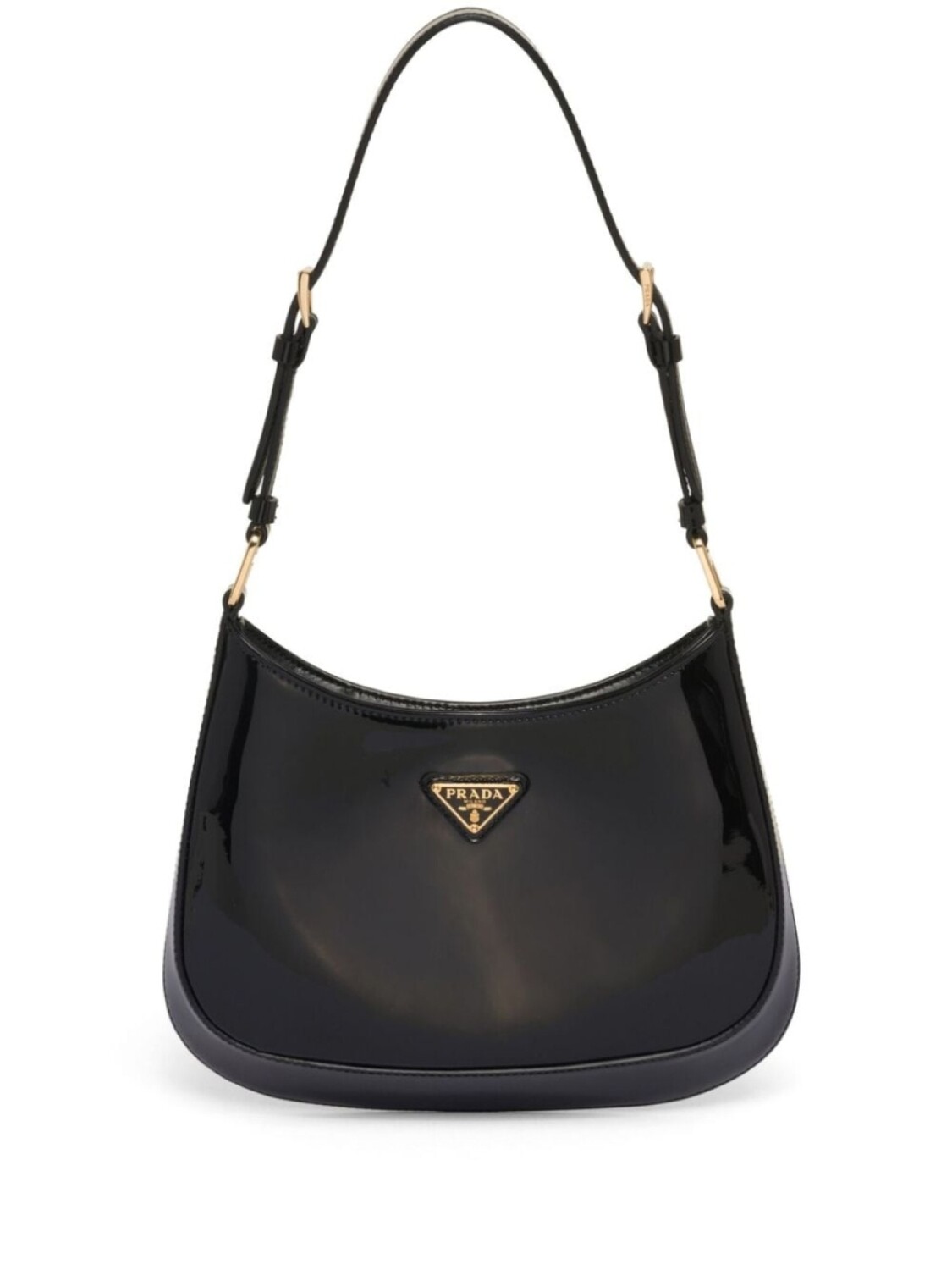 

Лакированная сумка Prada Cleo, черный