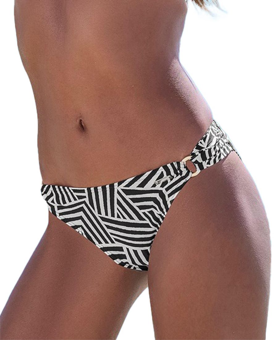 

Классические плавки-бикини с геометрическим принтом для женщин LASCANA, Black & ivory