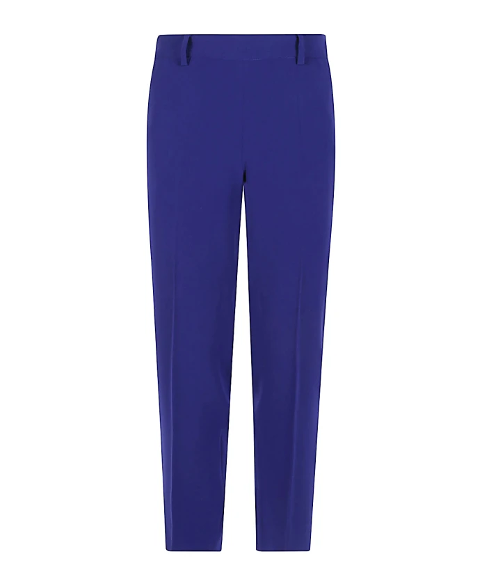 

Синие брюки с эластичным поясом и прямым низом. Alberto Biani, синий