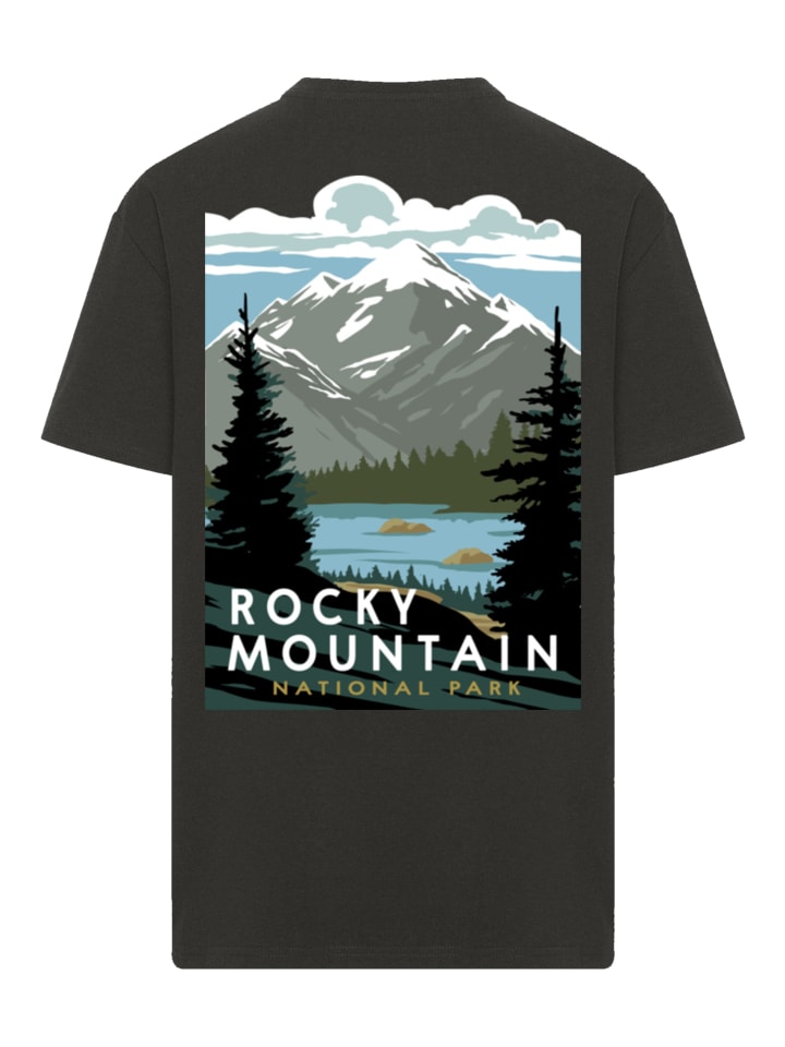 

Футболка oversize с изображением национальных парков США Национальный парк Роки-Маунтин черного цвета F4NT4STIC, Черный, Футболка oversize с изображением национальных парков США Национальный парк Роки-Маунтин черного цвета F4NT4STIC