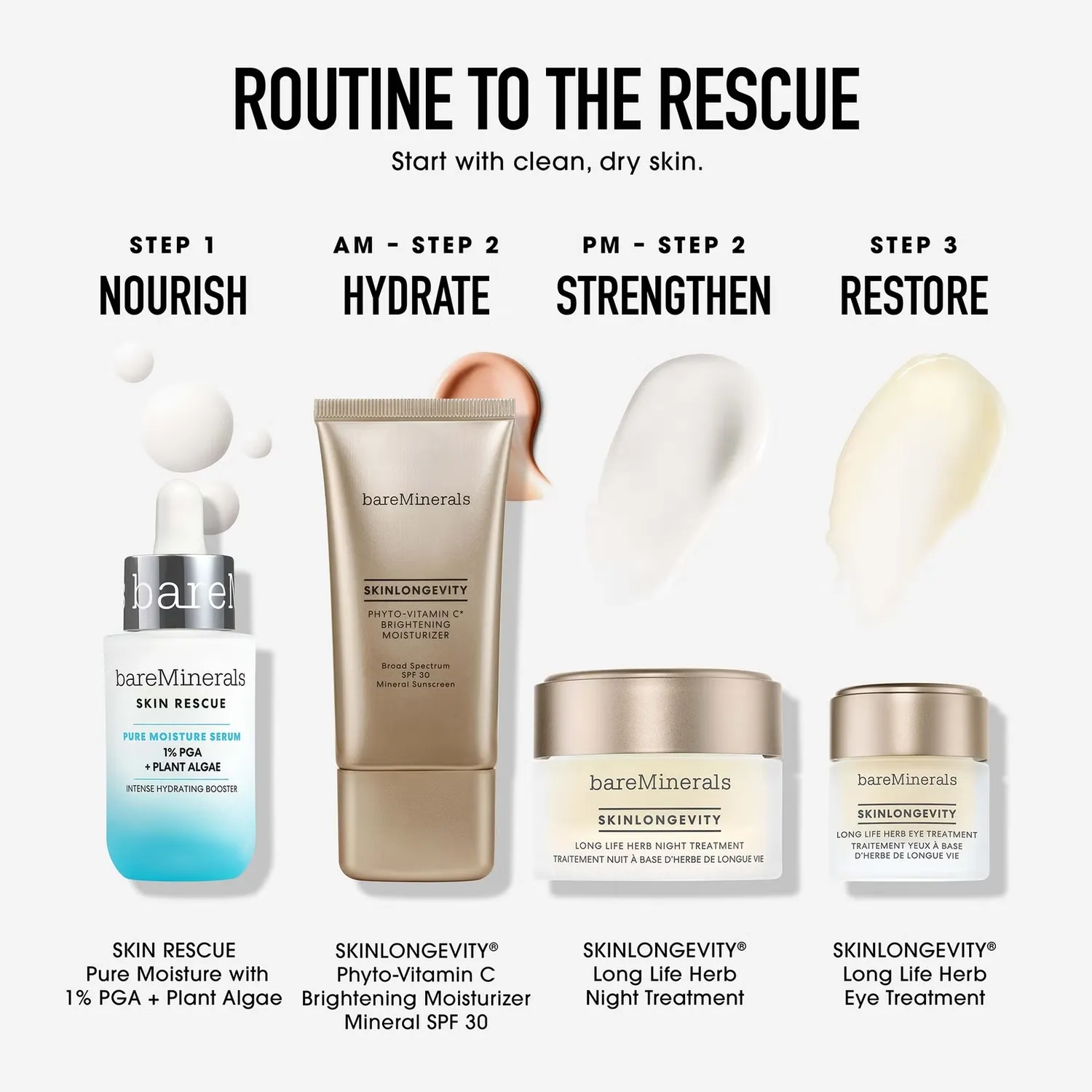 Сыворотка bareMinerals — SKIN RESCUE Чистая увлажняющая, 30 мл — фото 4