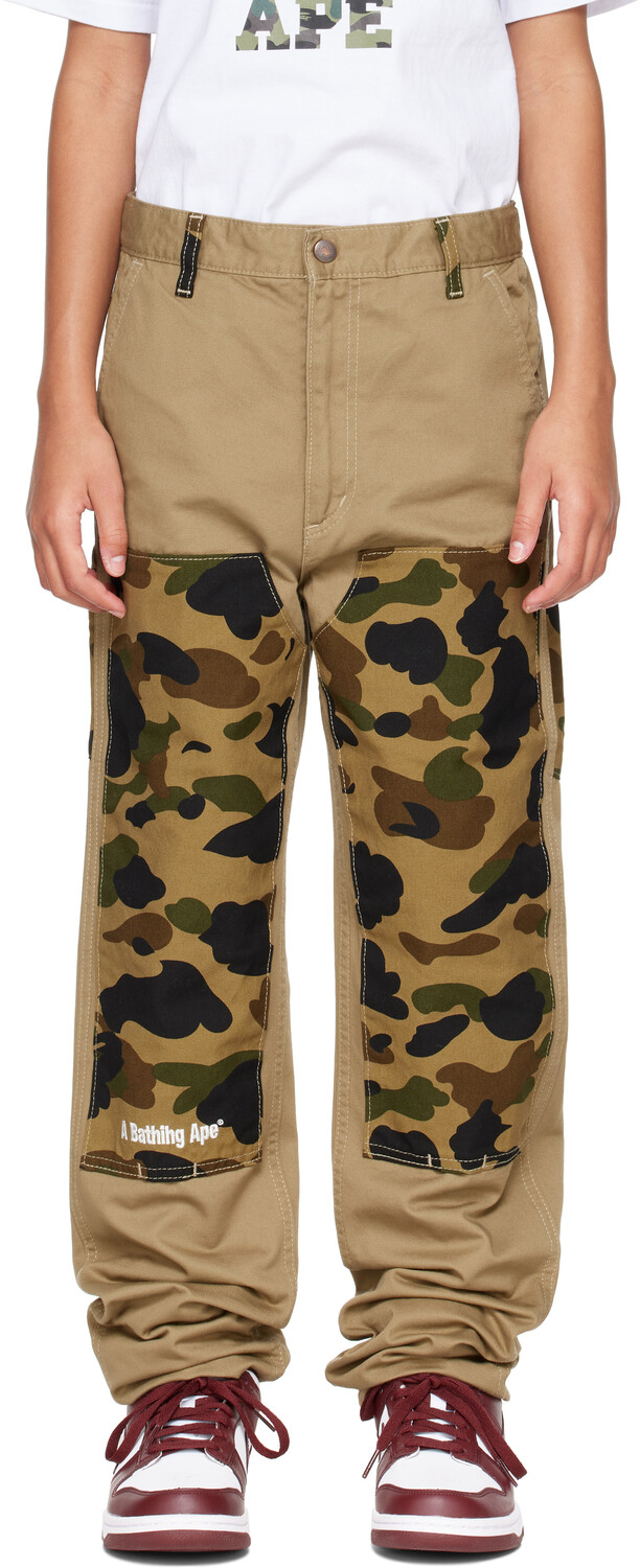 

Детские брюки цвета хаки 1st Camo Painter BAPE