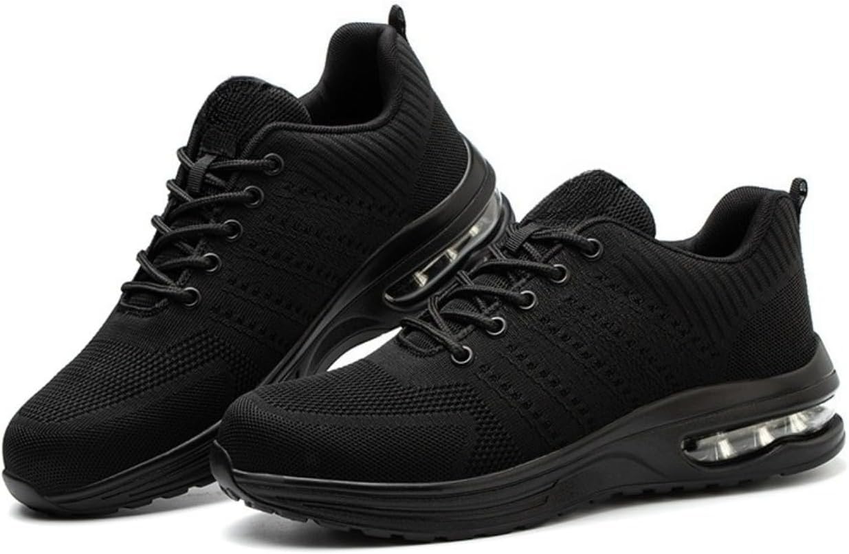 

Защитная обувь маленьких размеров для мужчин и женщин. Легкие, с композитным носком, дышащей сеткой, защита от проколов. Модные рабочие кроссовки для строительства и повседневной носки Spedify, черный