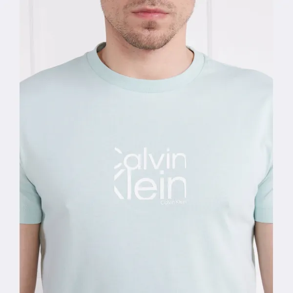 Футболка стандартного кроя Calvin Klein, зеленый — фото 4