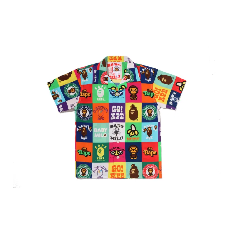 Детская рубашка A BATHING APE мультиколор
