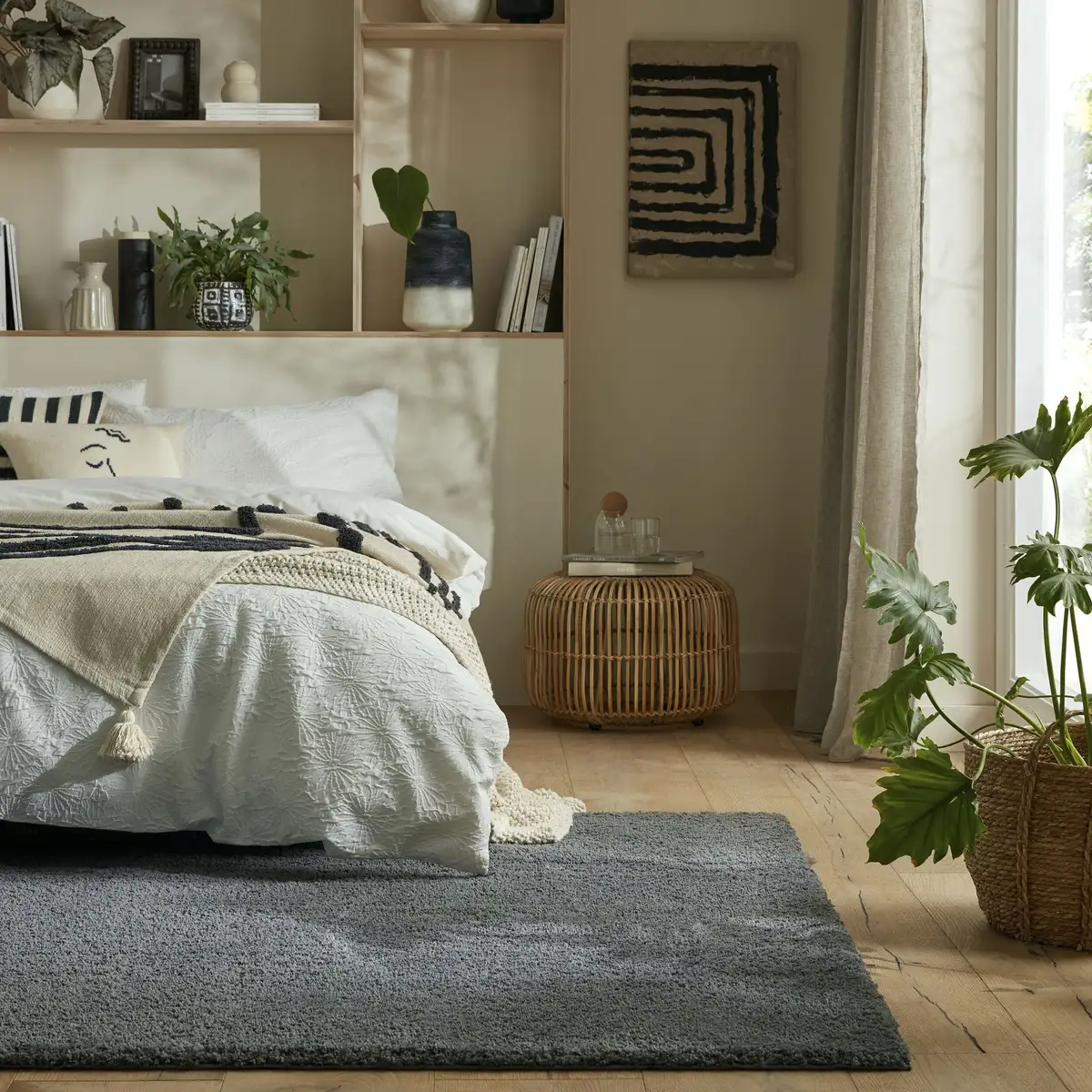 

FLAIR RUGS ковер "Пушистый" прямоугольный 120х170 см, серый