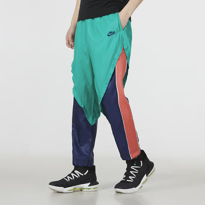 Спортивные брюки Men's Nike Logo Splicing Contrasting Colors Training Sports Pants/Trousers/Joggers Green DA5679-372 — фото 3