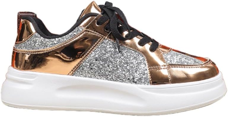 

Мужские спортивные кроссовки на толстой подошве со шнуровкой- свободный крой для комфортной повседневной носки на открытом воздухе Hoalox, золотой