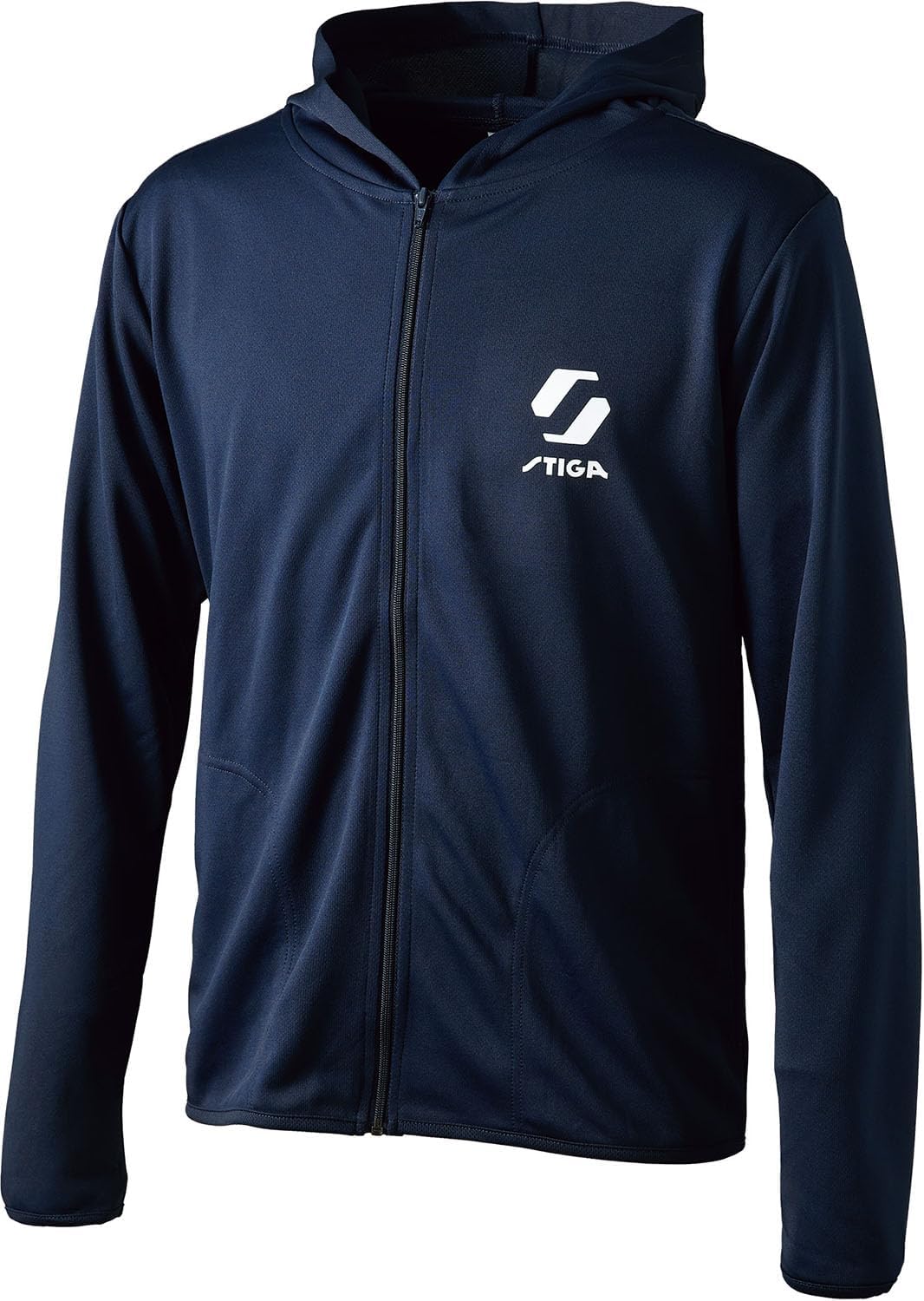 

Толстовка для настольного тенниса Stiga JP-II, дышащая, быстросохнущая, на молнии, темно-синий
