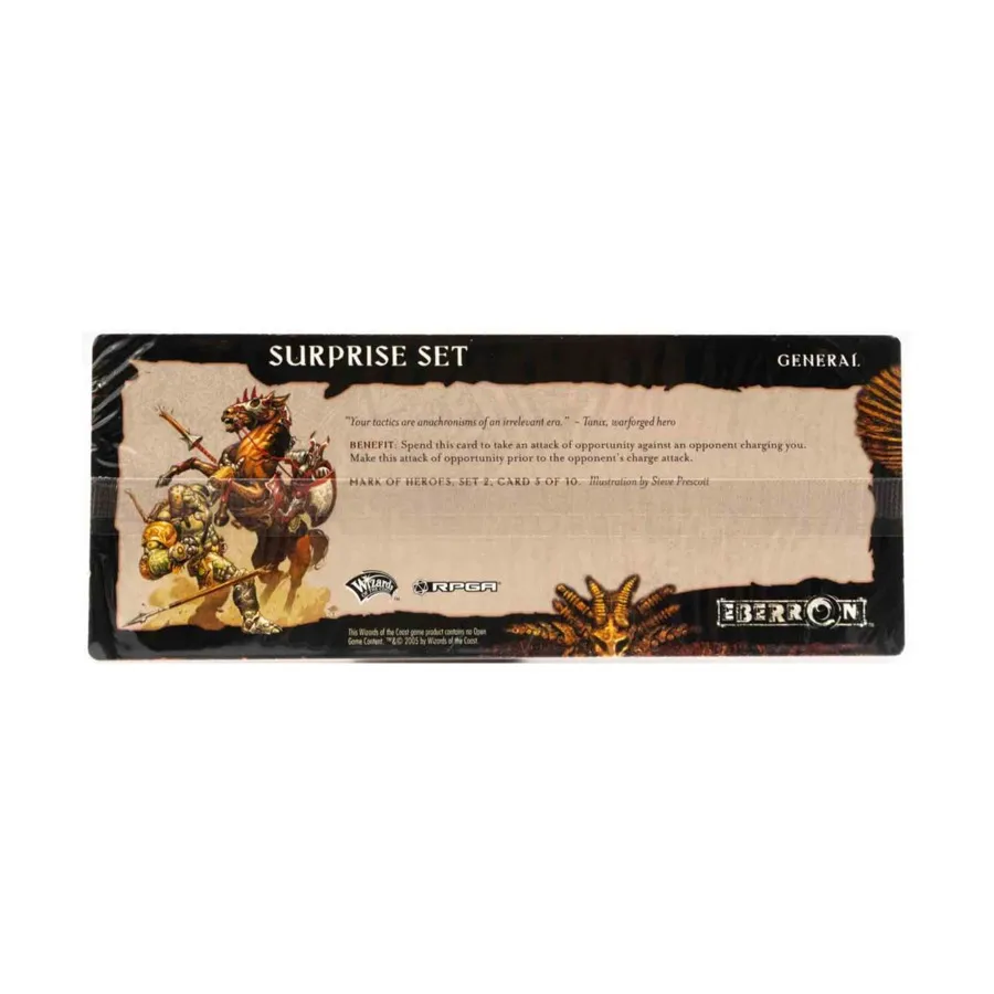 

Набор 2 Mark of Heroes RPGA — карта 5 из 10, набор сюрпризов, Eberron (d20)