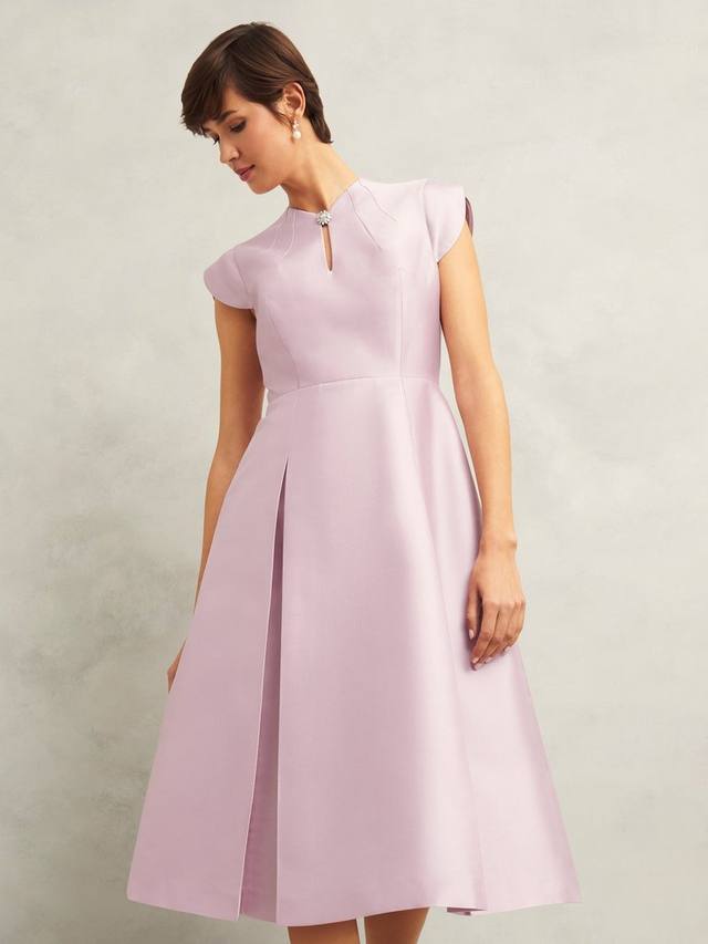 

Платье из смеси шелка и шерсти rhea Hobbs, цвет Soft Petal Pink