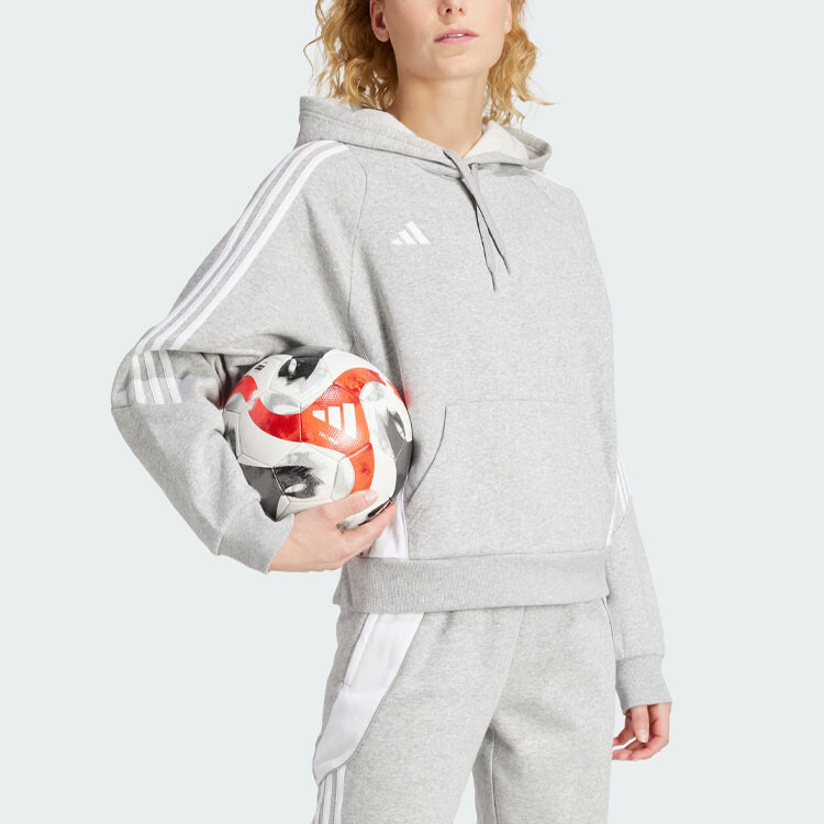 Толстовка Tiro 24 женская серая Adidas — фото 3