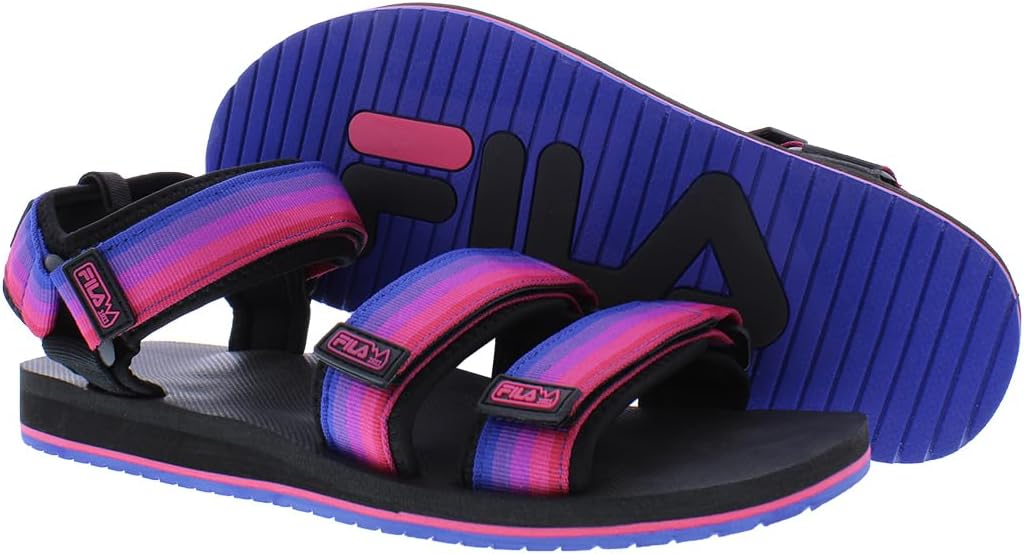 Мужские сандалии Fila Drifter TS Strap Slide, черный/фиолетовый/розовый — фото 2