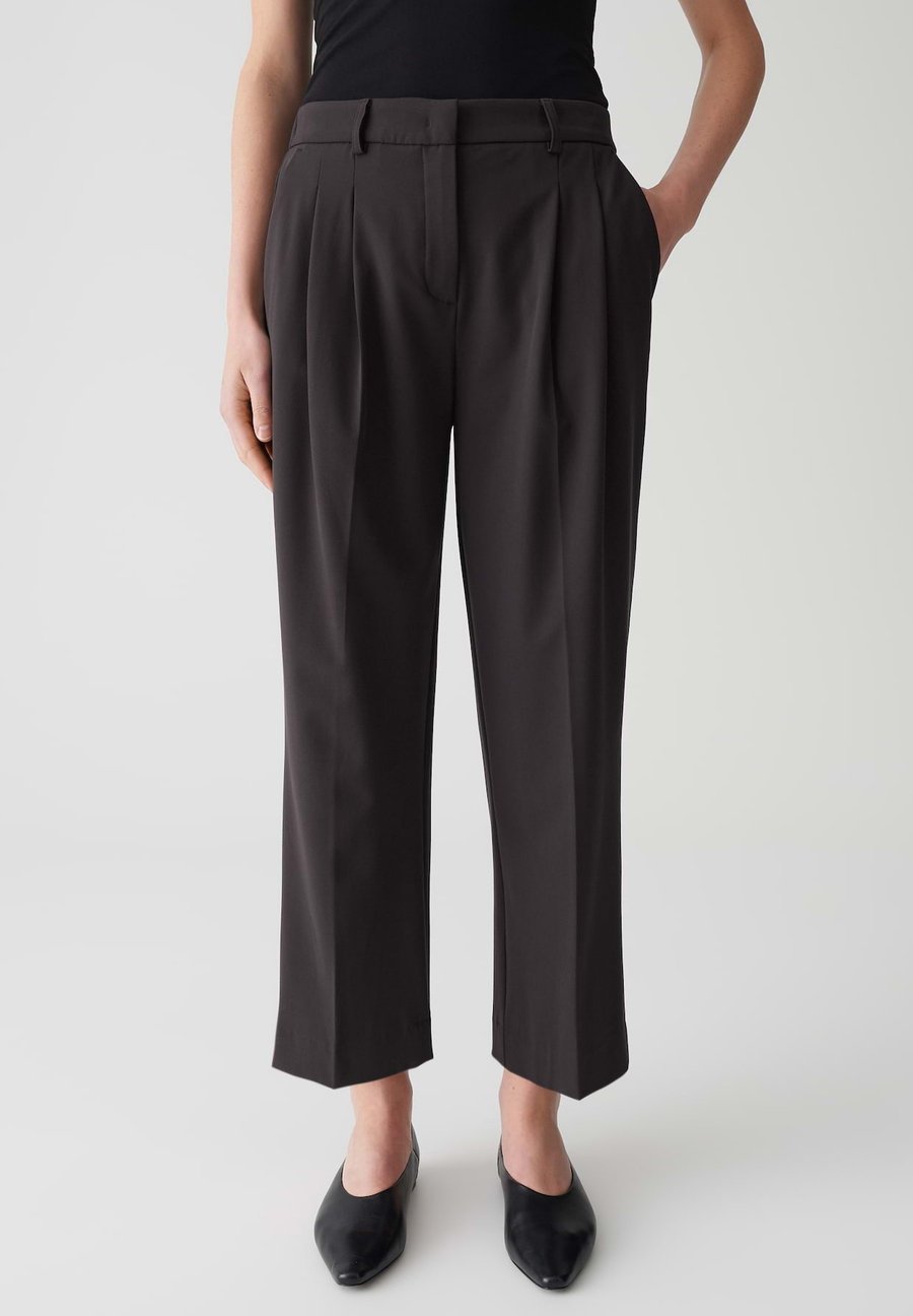 

Брюки OPUS PANTS MID RISE ANKLE RELAXED FIT ELASTIC WAISTBAND, Midnight Brown/Brown