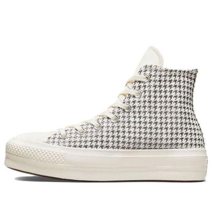 

Кеды (WMNS) Converse Chuck Taylor All Star Lift Platform High 'Houndstooth Shine - Egret Pure Silver', кремовый