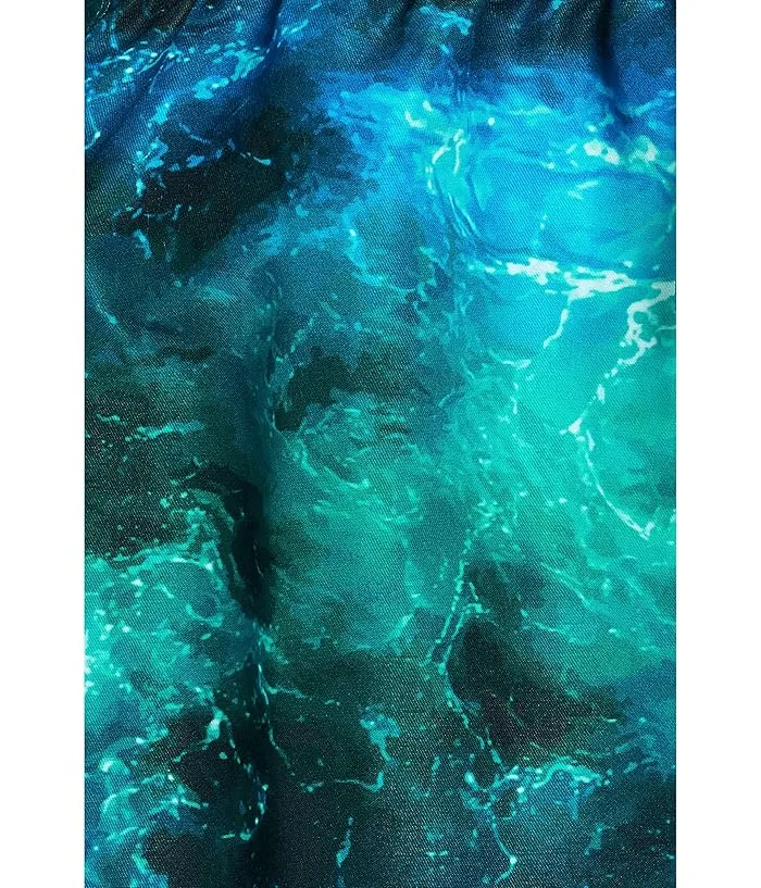 Плавки Waves Swim Trunks Deux par Deux, Blue Waves Print — фото 3