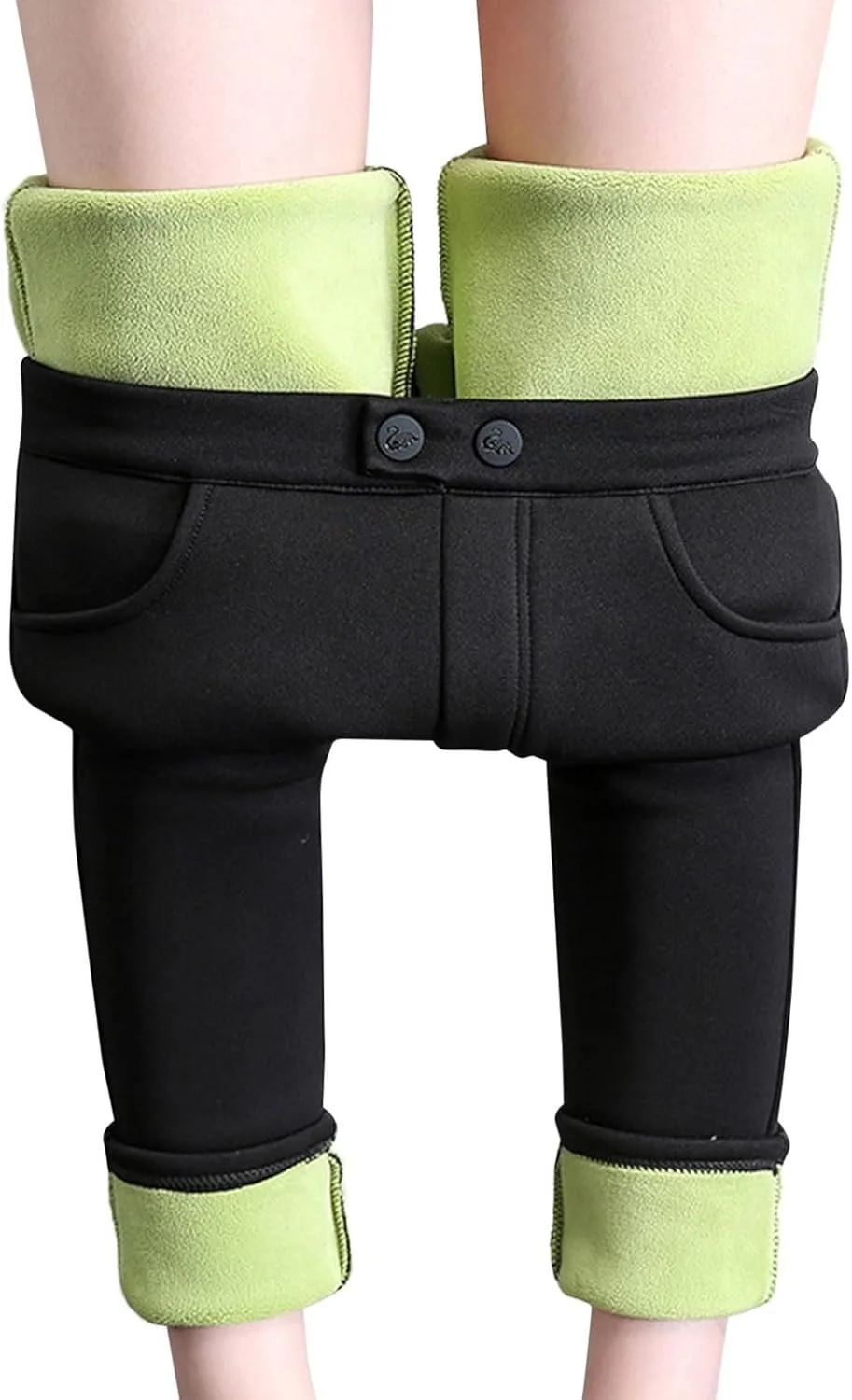 

JiXiang женские утепленные джинсы с флисовой подкладкой, скинни, высокая посадка