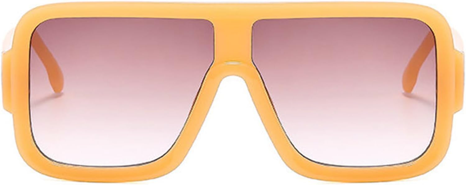 

Модные большие квадратные солнцезащитные очки Helena для женщин и мужчин в стиле ретро с массивной оправой, солнцезащитные очки 90-х годов с защитой от УФ-излучения, S65, Yellow