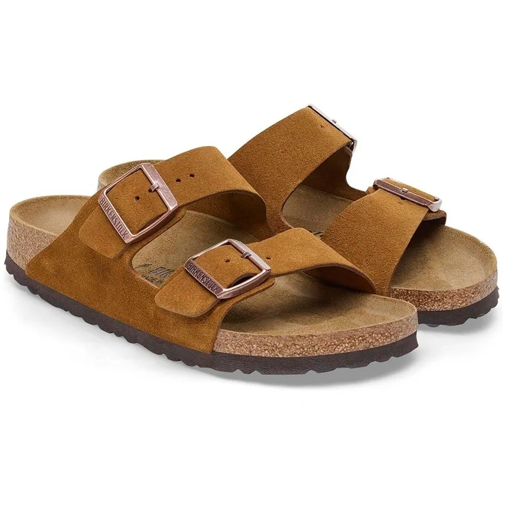 

Сандалии Birkenstock Arizona Suede, коричневый
